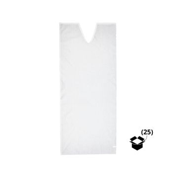 Sábana Cubredifuntos Algodón Blanca con Cuello en Pico – 220×80 cm