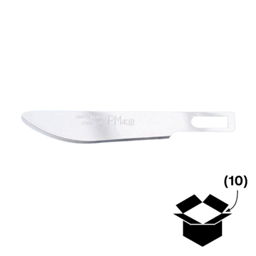 Hoja de bisturí - PM 40B - Extremo redondeado