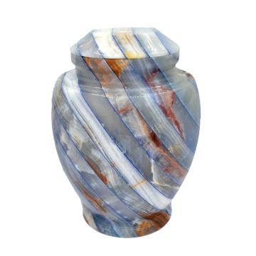 Urna Onix Rayas Azules