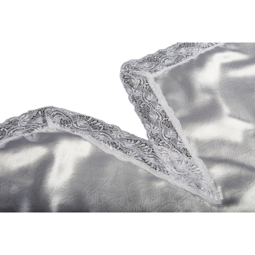 Túnica Gofrada 200x80 con Puntilla Blanca