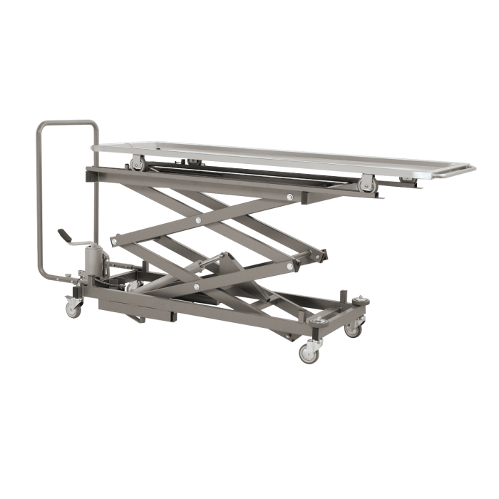 Carro elevador hidráulico de acero inoxidable