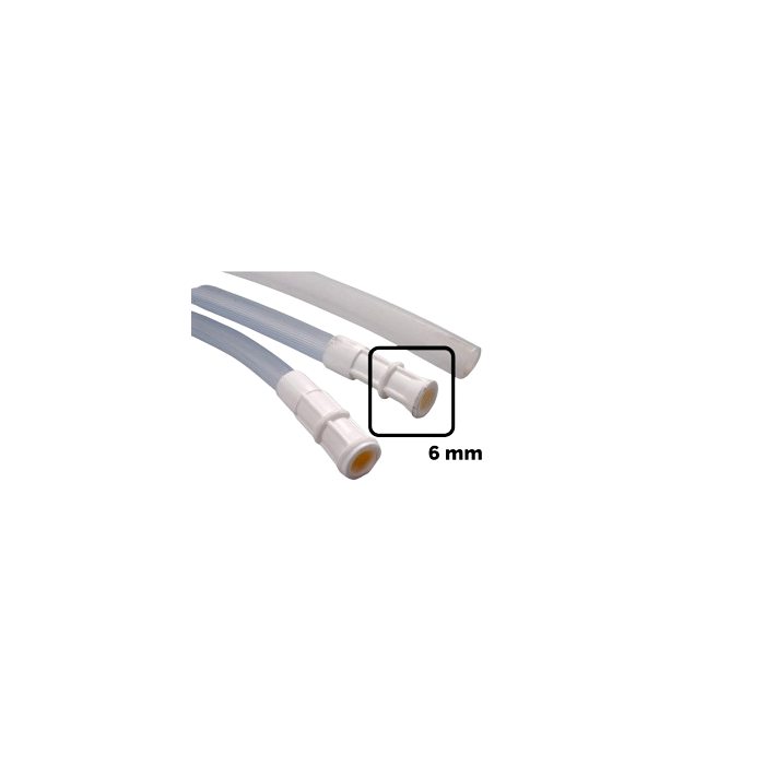 Tubo de silicona de 6 mm de diámetro