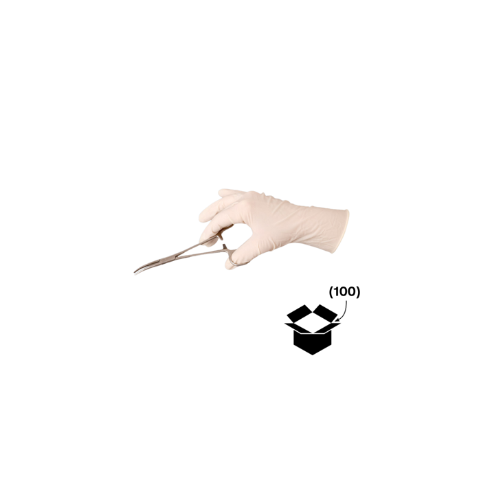 Guantes de Látex sin Polvo - Talla M